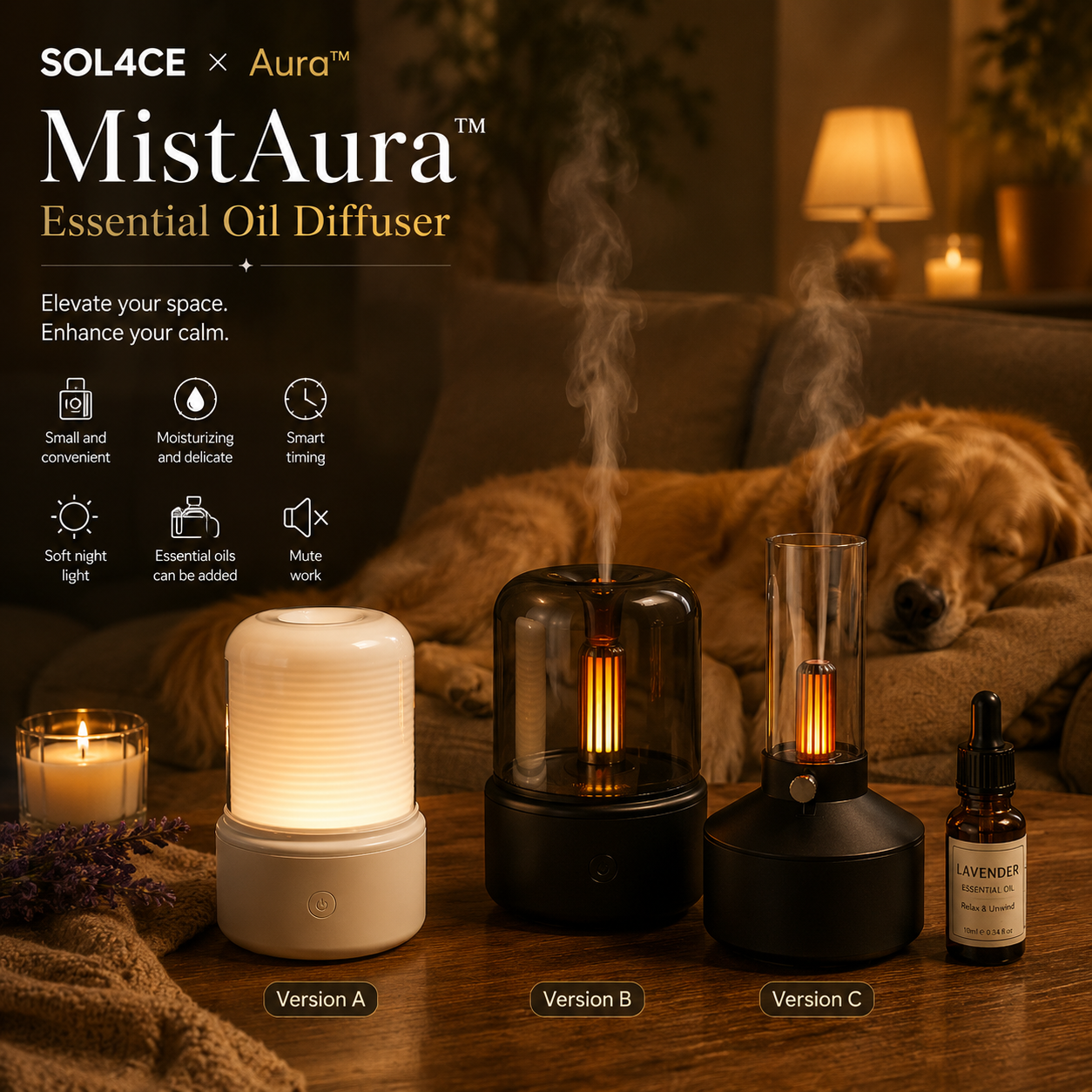 MistAura™ Essential Oil Diffuser