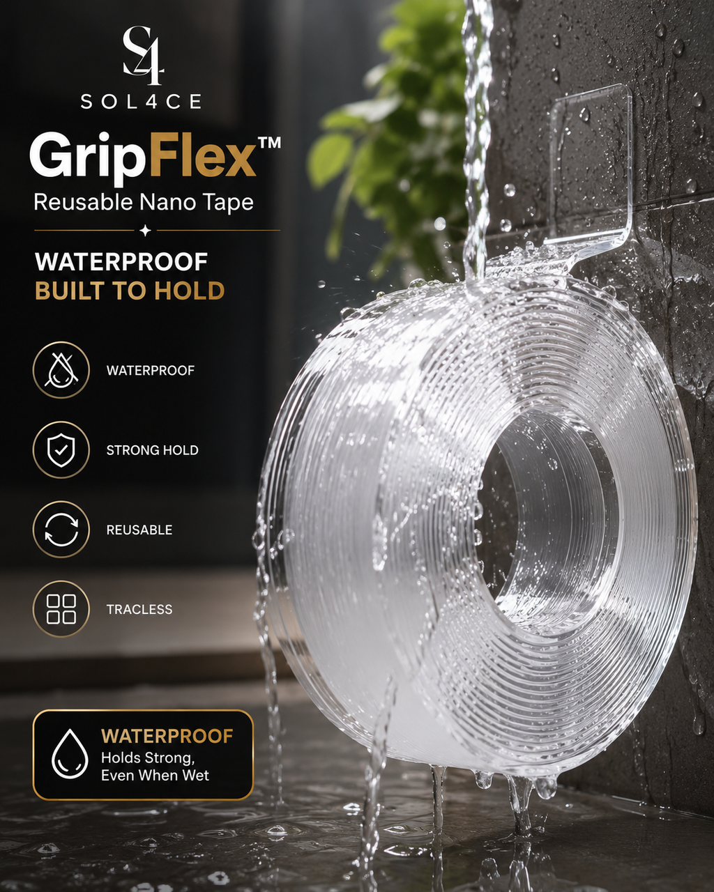 SOL4CE GripFlex™ Reusable Nano Tape