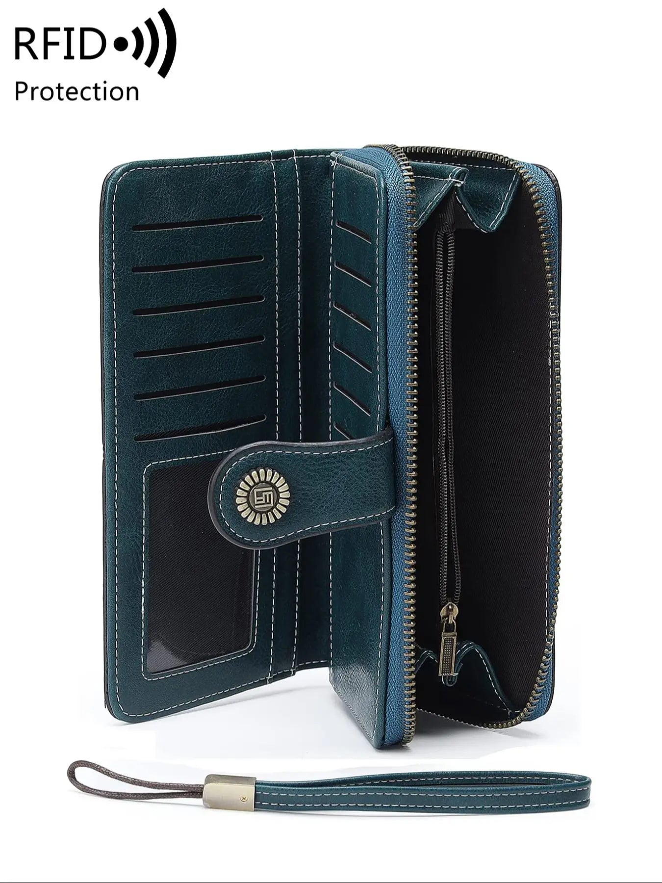 Vintage RFID Clutch Wallet