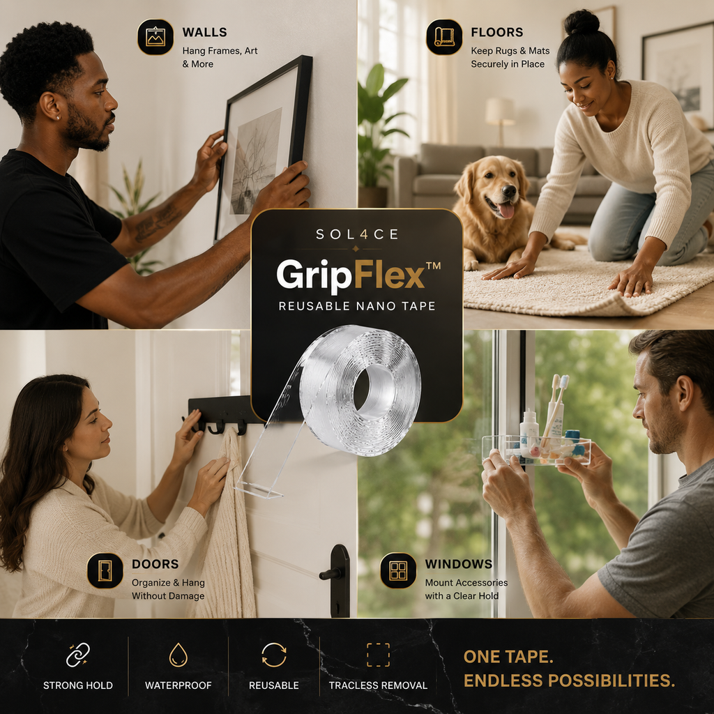 SOL4CE GripFlex™ Reusable Nano Tape