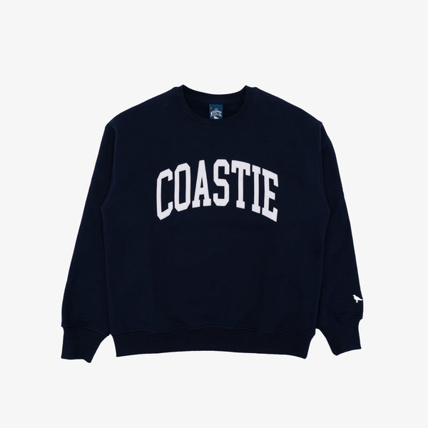 Coastie Embroidered Crewneck - Navy