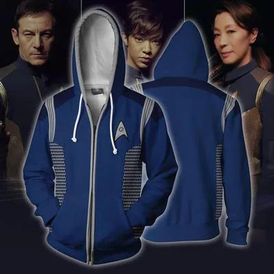 Star Voyager Trek Hoodies 3D Print Men Hoodie Hoody Man Hip Hop Casual Coat Sweatshirts with Zipper