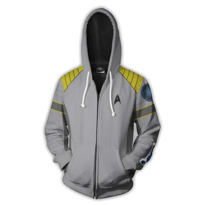 Star Voyager Trek Hoodies 3D Print Men Hoodie Hoody Man Hip Hop Casual Coat Sweatshirts with Zipper