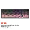 FURYCUBE IP98 Membrane Feel Waterproof Ergonomic Support Gaming E-sports High Appearance Wired Silent Keyboard