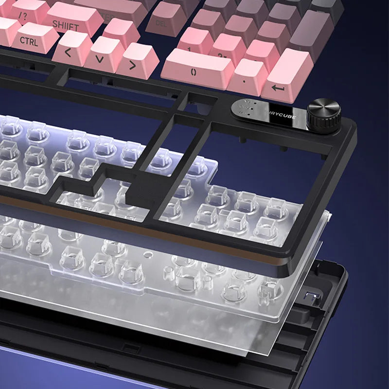 FURYCUBE IP98 Membrane Feel Waterproof Ergonomic Support Gaming E-sports High Appearance Wired Silent Keyboard