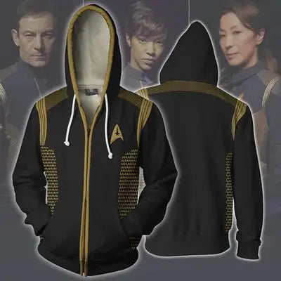 Star Voyager Trek Hoodies 3D Print Men Hoodie Hoody Man Hip Hop Casual Coat Sweatshirts with Zipper