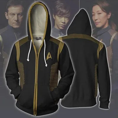 Star Voyager Trek Hoodies 3D Print Men Hoodie Hoody Man Hip Hop Casual Coat Sweatshirts with Zipper