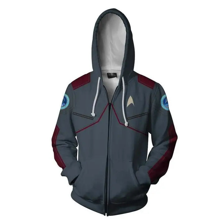 Star Voyager Trek Hoodies 3D Print Men Hoodie Hoody Man Hip Hop Casual Coat Sweatshirts with Zipper