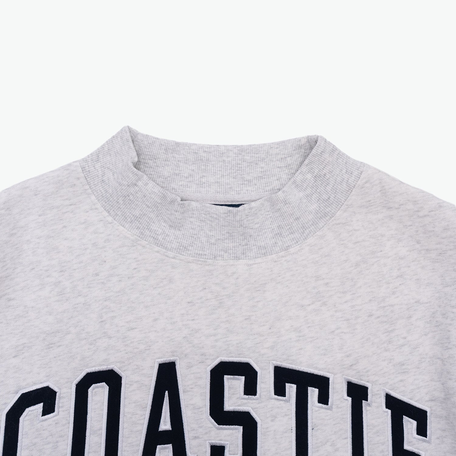 Coastie Embroidered Mockneck Sweatshirt