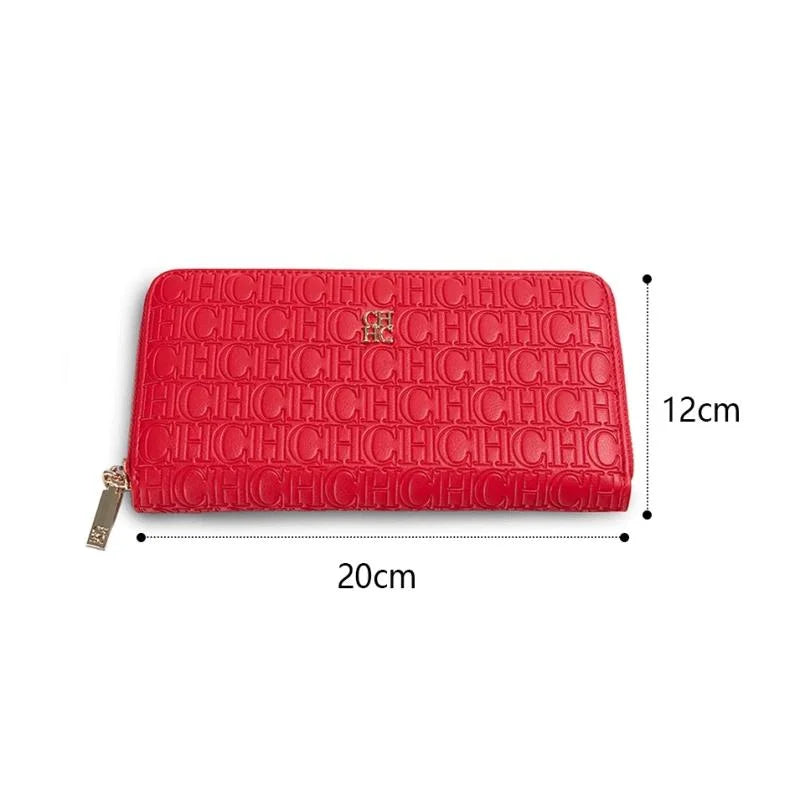 CH Fashion Classic Women's Wallet Standard Solid Color Design Letter Embossed Women's 2026 New Luxury Wallet