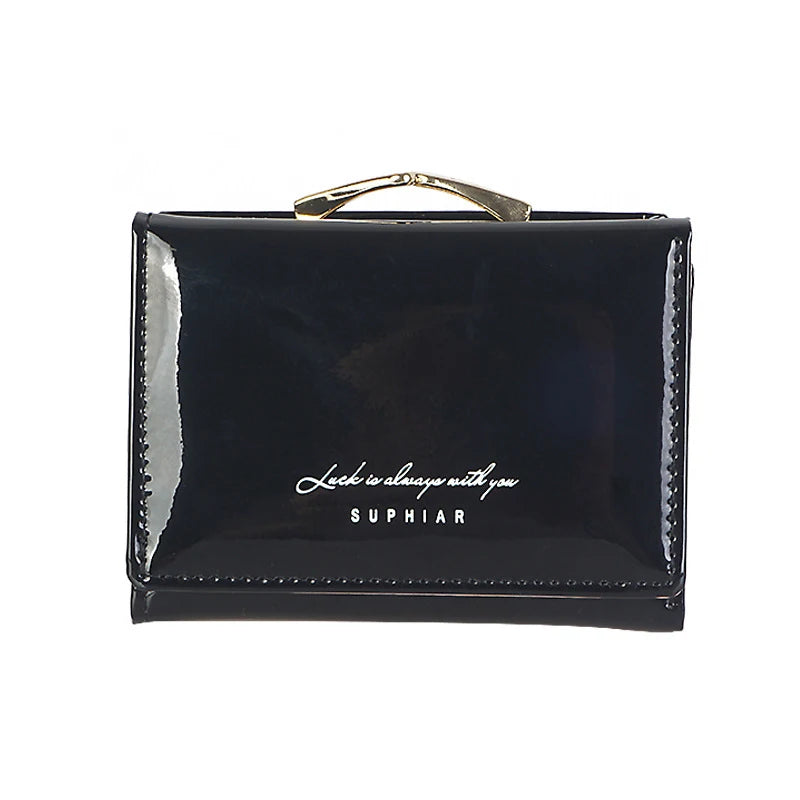 Women's	Wallets Fashion Rainbow Credit Card Holder Purses with Coin Pocket for Women Portable Short PU Leather Cute Wallet