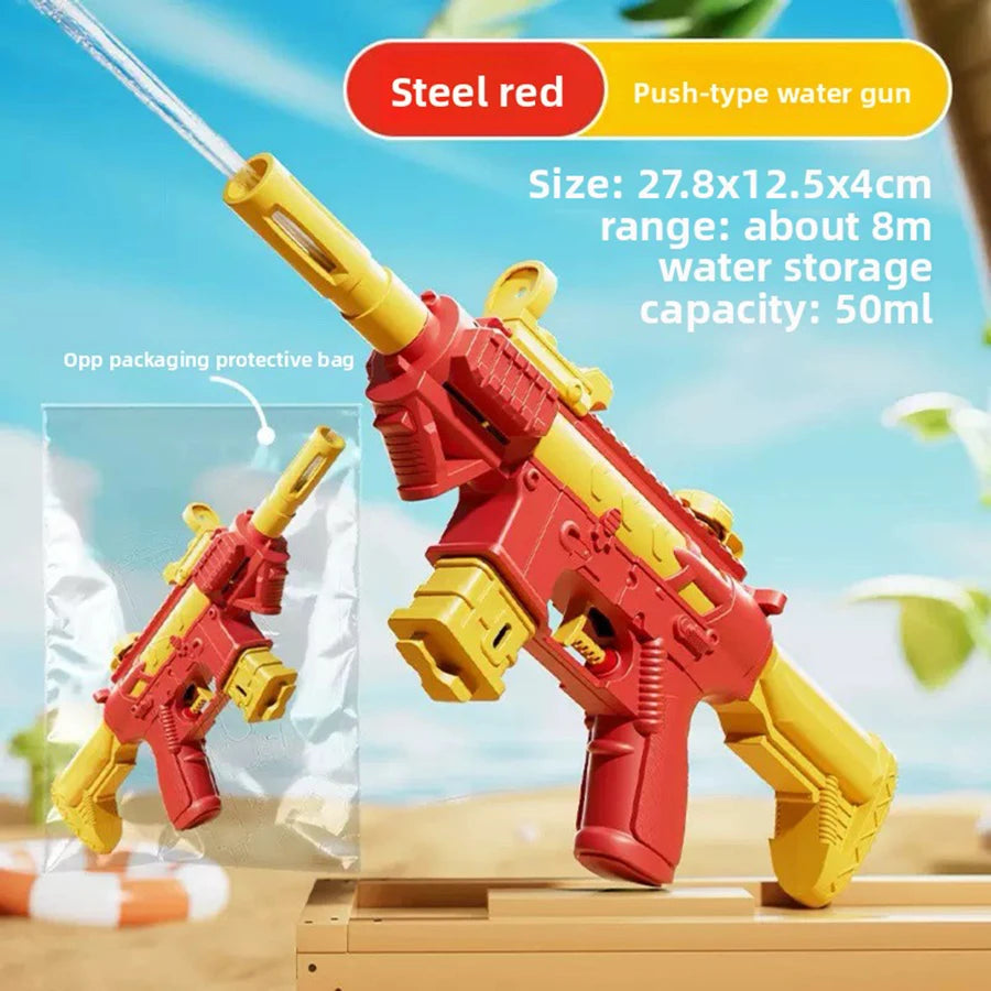 Water Gun Summer M416 Non Electric Pistol High-pressure Full Automatic Shooting Water Beach Toy Gun For Kid Children Boys Girls