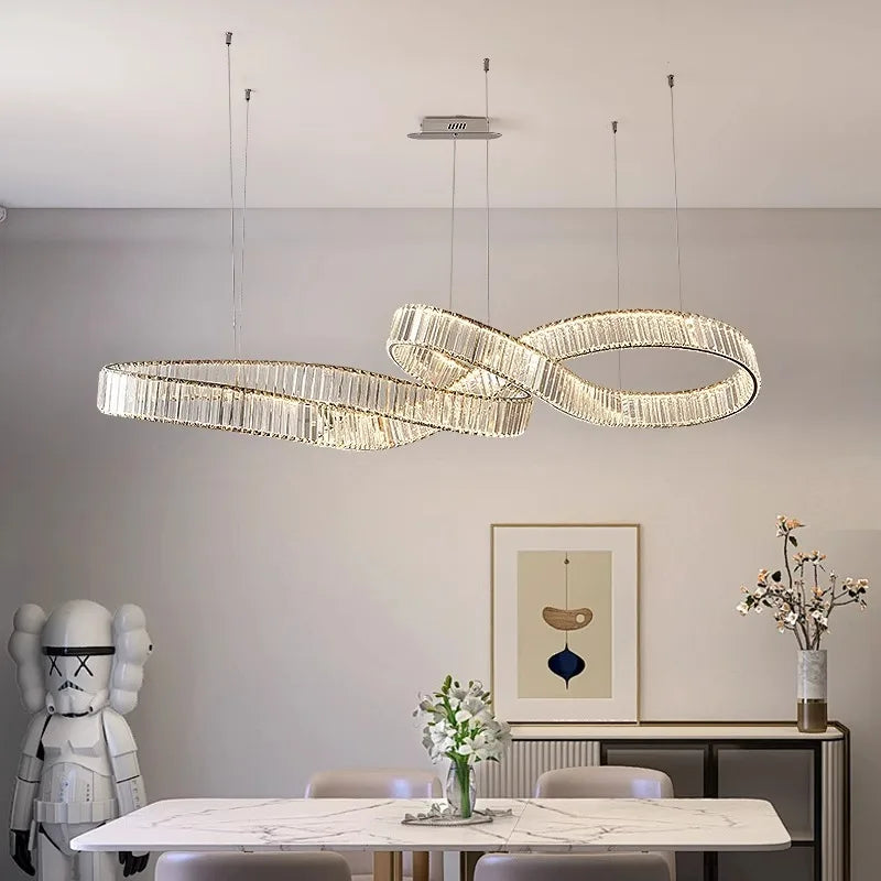 home decorationPendant lights, luxury crystal living room chandelier, dining room Pendant lamp, ceiling light, indoor lighting