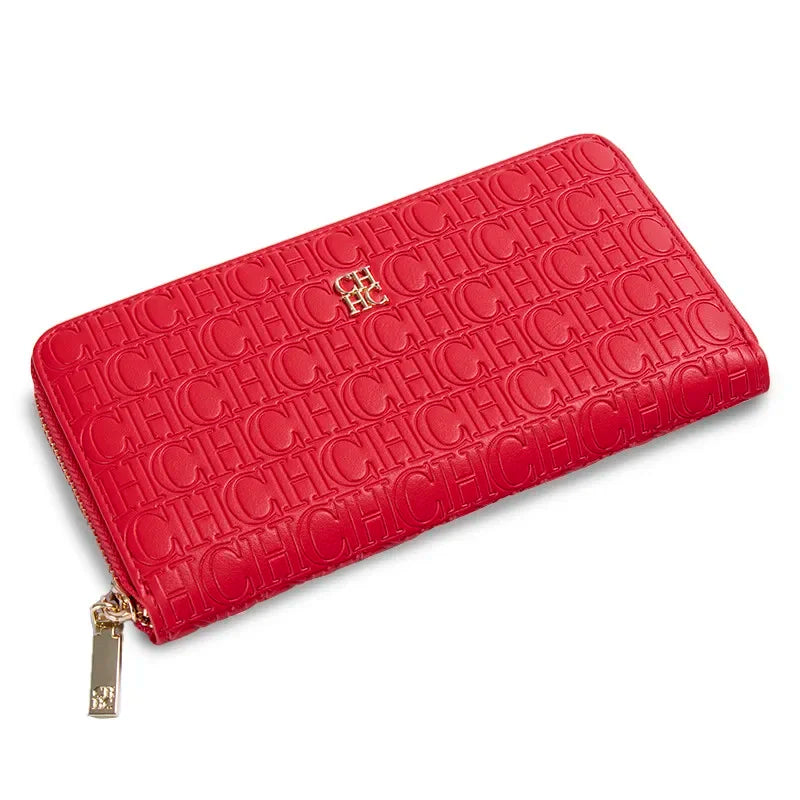 CH Fashion Classic Women's Wallet Standard Solid Color Design Letter Embossed Women's 2026 New Luxury Wallet