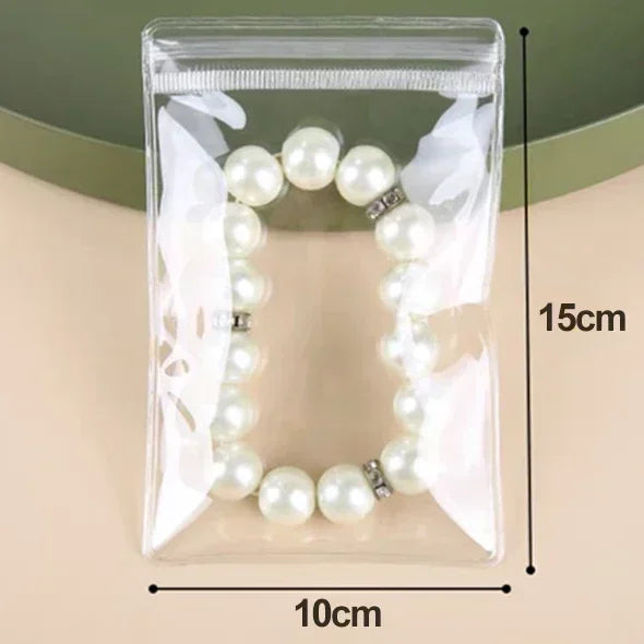 10/20/30/50pcs Jewelry Organizer Pouch Bags Transparent PVC Anti-Oxidation Earring Pendant Necklace Bracelet Storage Holder 2035