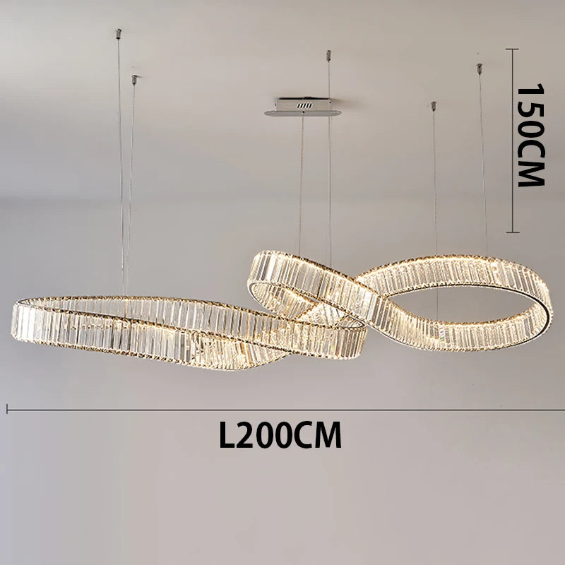 home decorationPendant lights, luxury crystal living room chandelier, dining room Pendant lamp, ceiling light, indoor lighting
