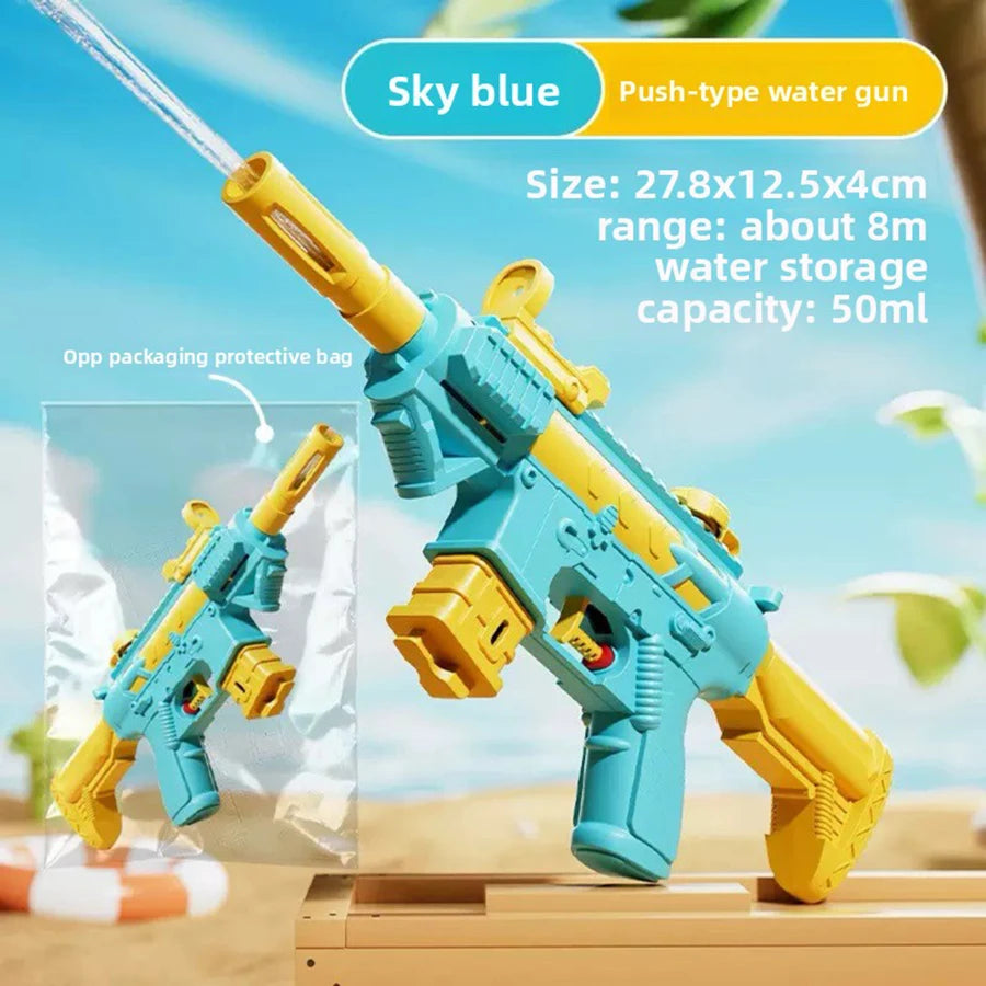 Water Gun Summer M416 Non Electric Pistol High-pressure Full Automatic Shooting Water Beach Toy Gun For Kid Children Boys Girls
