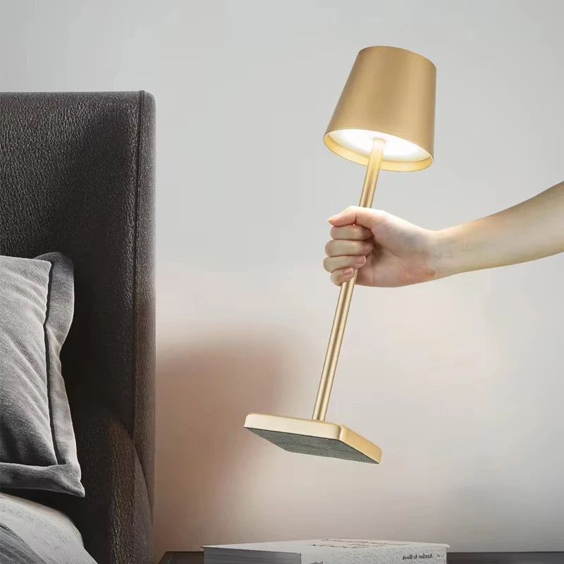 LED Touch Sensor Table Lamp 3 Color Desktop Night Light Bedside Creative Ambient Light Bar Outdoor Decoration Room Outdoor Decor