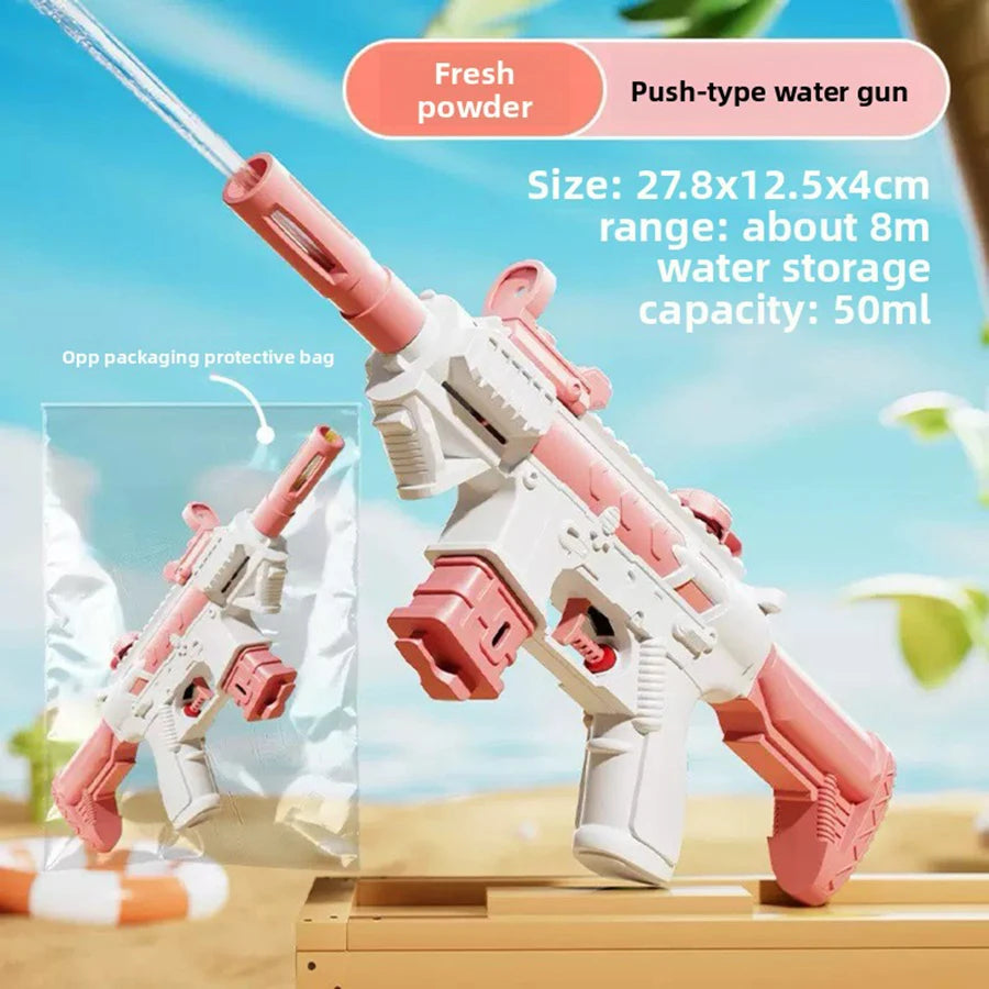 Water Gun Summer M416 Non Electric Pistol High-pressure Full Automatic Shooting Water Beach Toy Gun For Kid Children Boys Girls