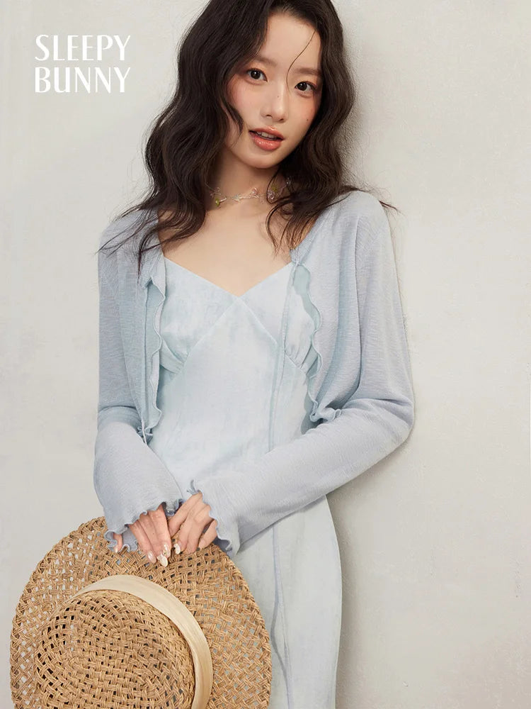 V-Neck Cami Dress Women Summer Petite Slim Fit A-Line Mini Dress Elegant Sleeveless Waist Cinching Inner Daily Wear Slip Dress