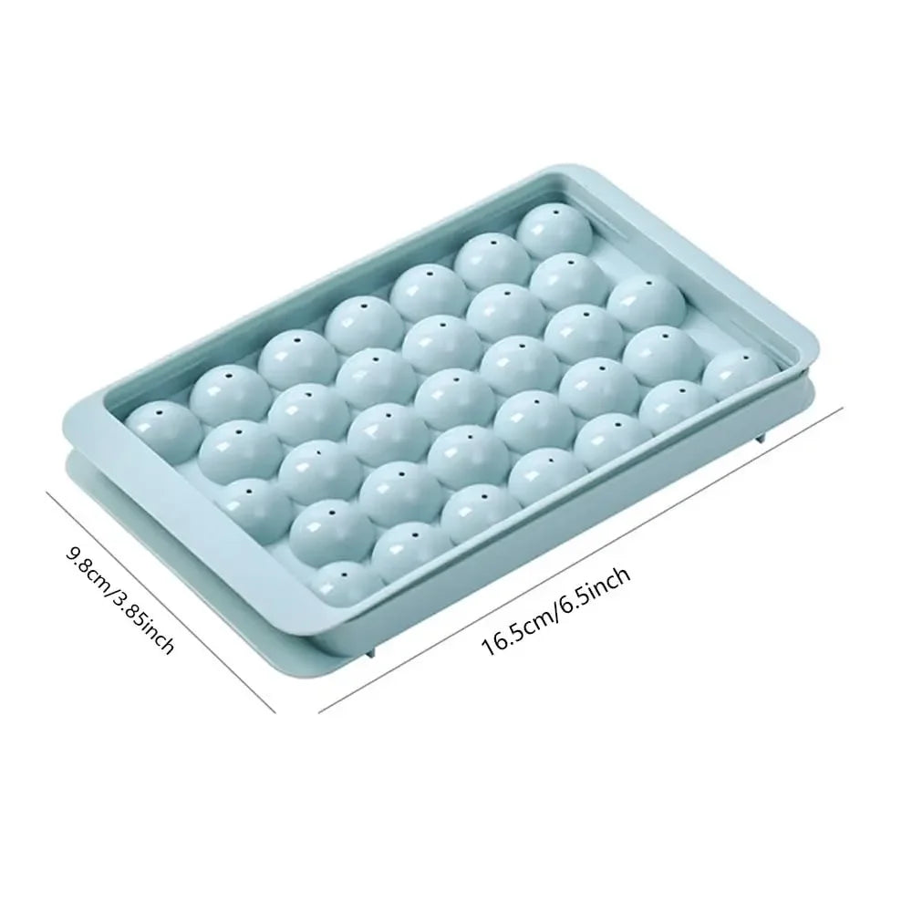 Mini Ice Cube Trays  Tiny Ice Cube Tray with Lid for Freezer, Round Ice Cubes for Chilling Cocktail Whiskey Tea Coffee