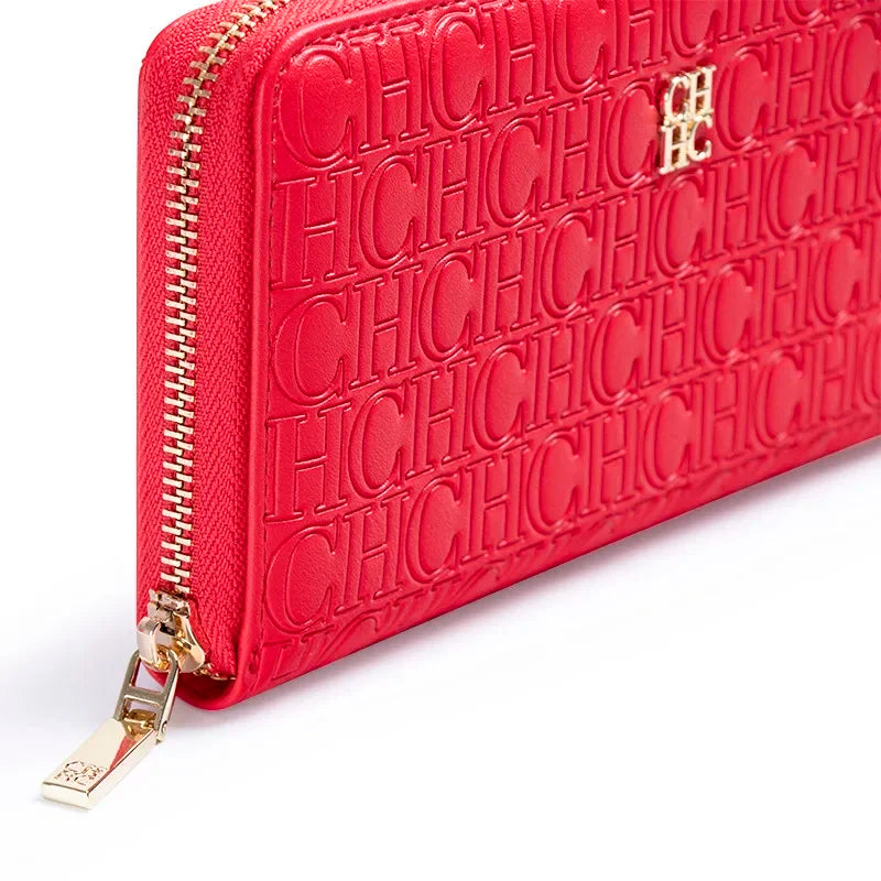 CH Fashion Classic Women's Wallet Standard Solid Color Design Letter Embossed Women's 2026 New Luxury Wallet