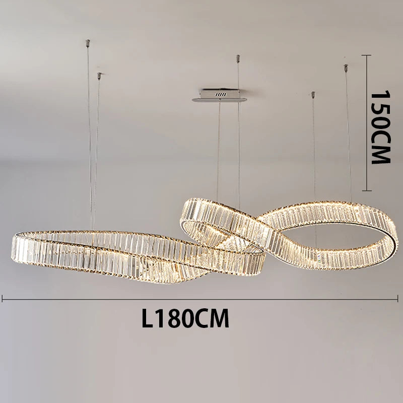 home decorationPendant lights, luxury crystal living room chandelier, dining room Pendant lamp, ceiling light, indoor lighting