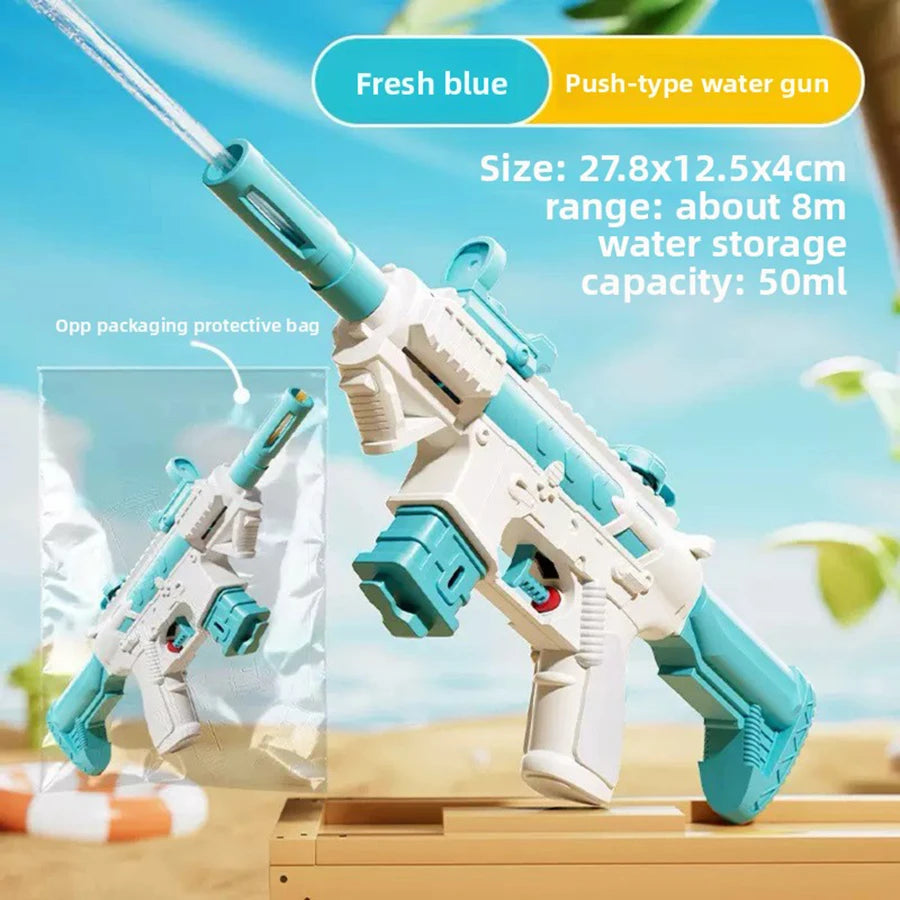 Water Gun Summer M416 Non Electric Pistol High-pressure Full Automatic Shooting Water Beach Toy Gun For Kid Children Boys Girls