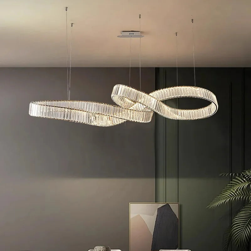 home decorationPendant lights, luxury crystal living room chandelier, dining room Pendant lamp, ceiling light, indoor lighting