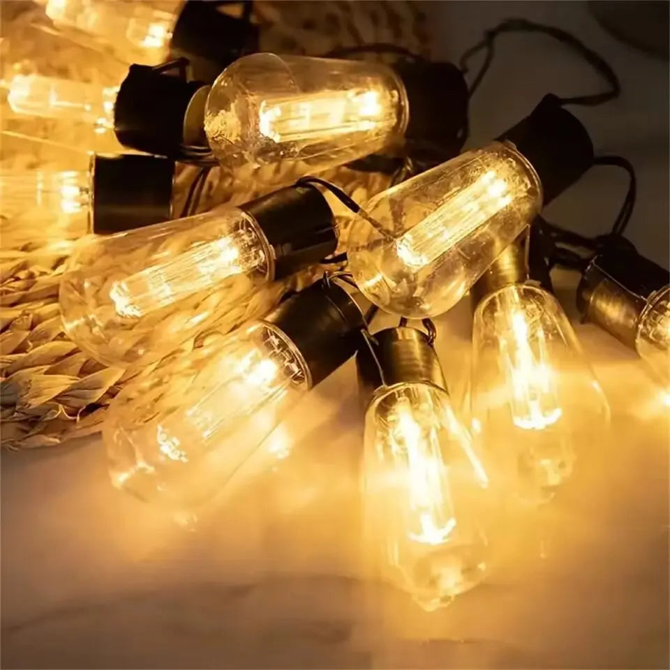 SolarGlow™ Vintage String Lights