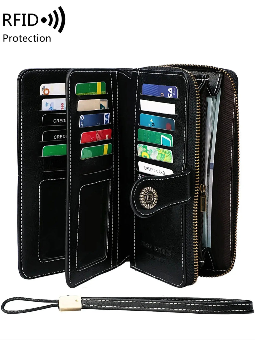 Vintage RFID Clutch Wallet