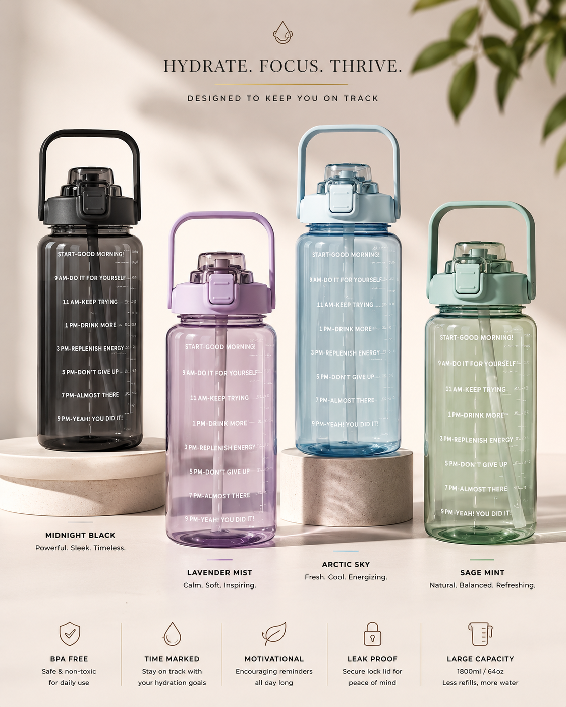 SOL4CE FlowMark™ Hydration Bottle