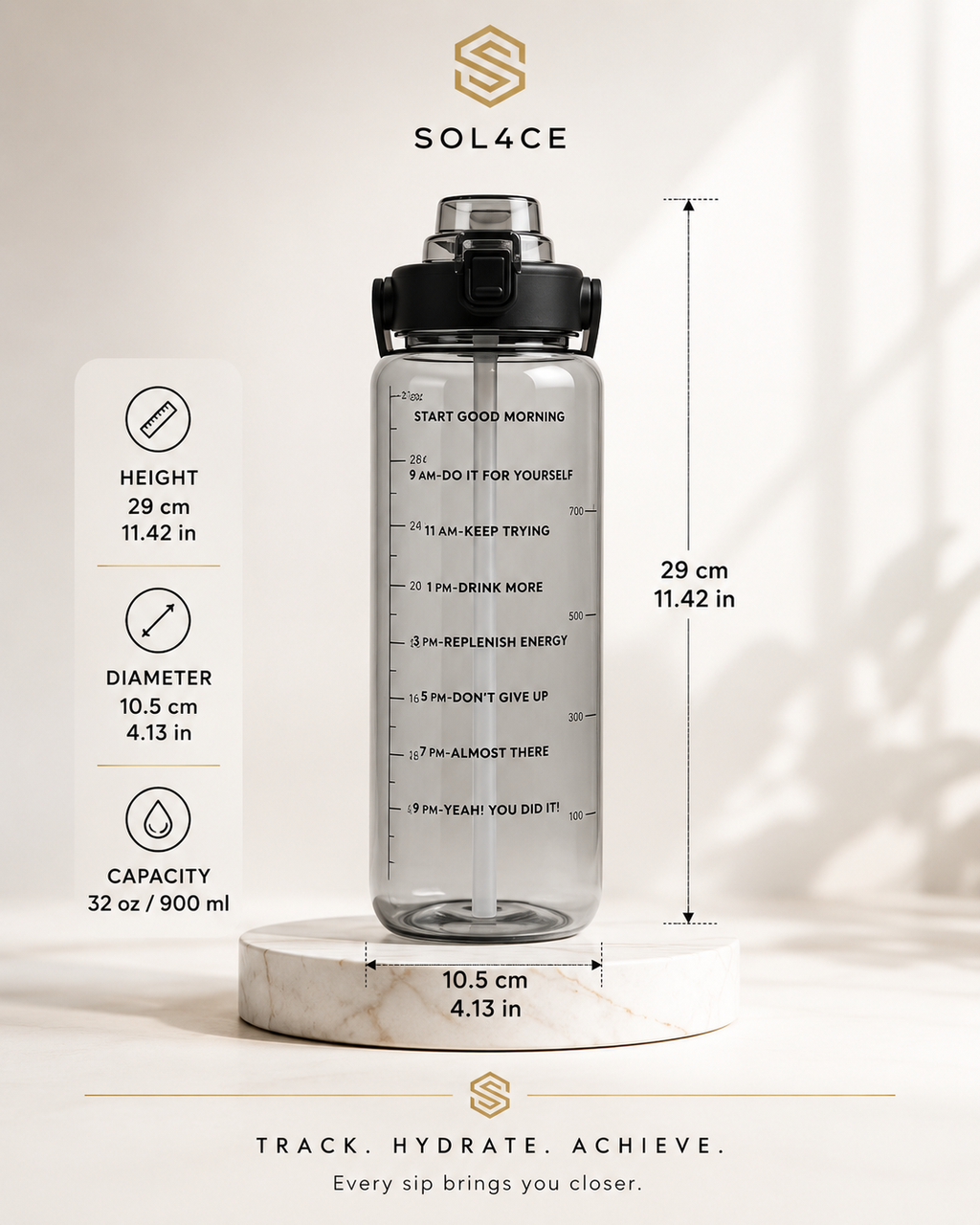 SOL4CE FlowMark™ Hydration Bottle