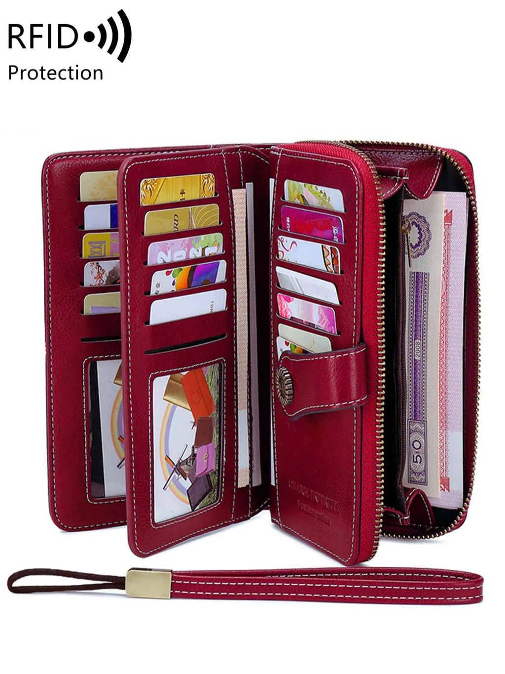 Vintage RFID Clutch Wallet