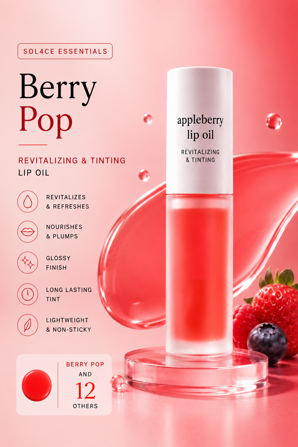 SOL4CE Velvet Hydrating Lip Oil