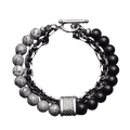 Map Stone Lava Stone Bracelet